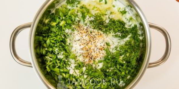 окрошка на греческом йогурте