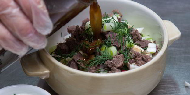 окрошка на имбирном квасе