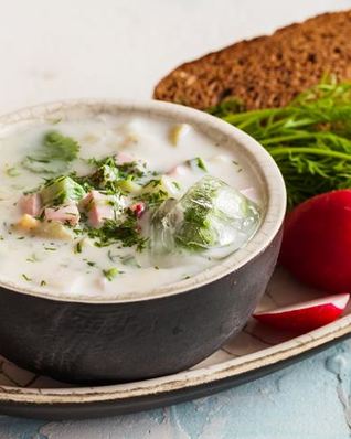 Окрошка на кефире