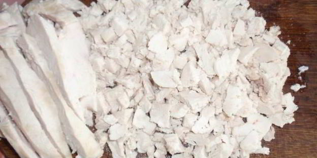 окрошка на курином бульоне