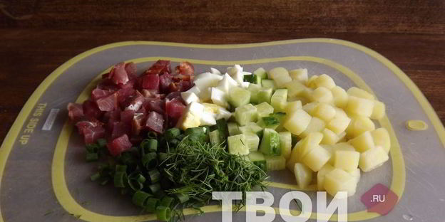 окрошка на квасе