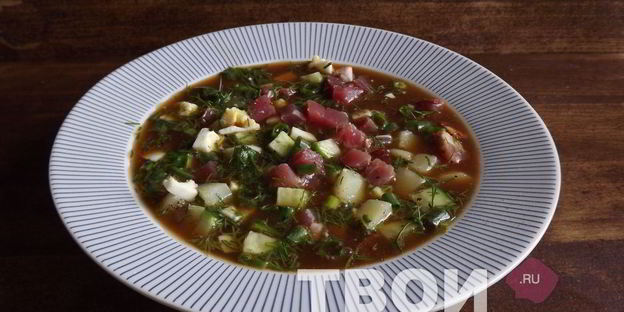 окрошка на квасе