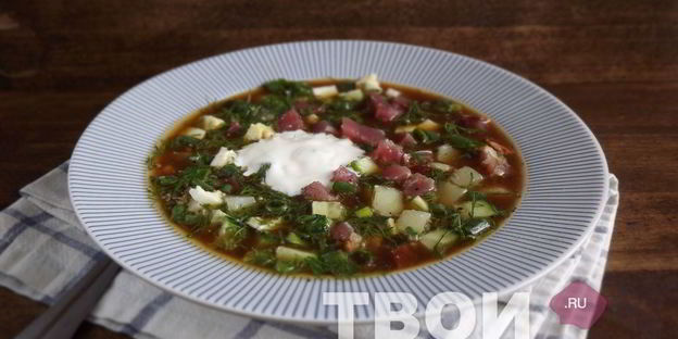 окрошка на квасе