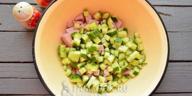 окрошка на майонезе и воде