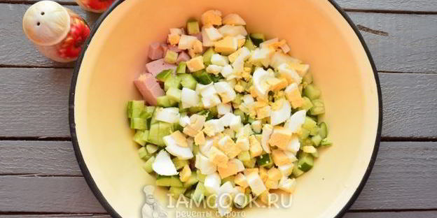 окрошка на майонезе и воде