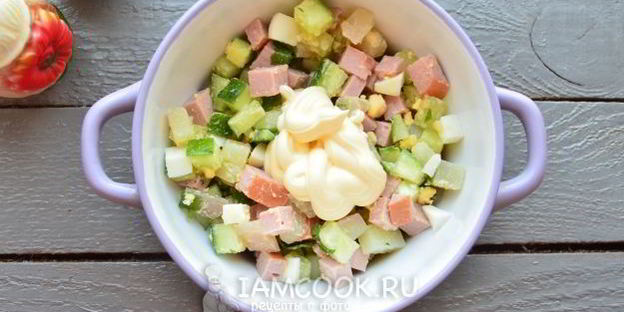 окрошка на майонезе и воде