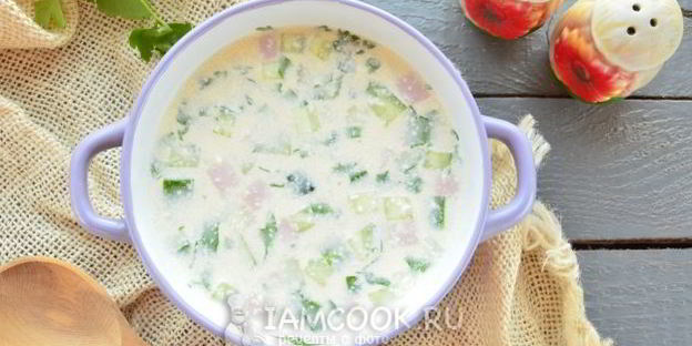 окрошка на майонезе и воде