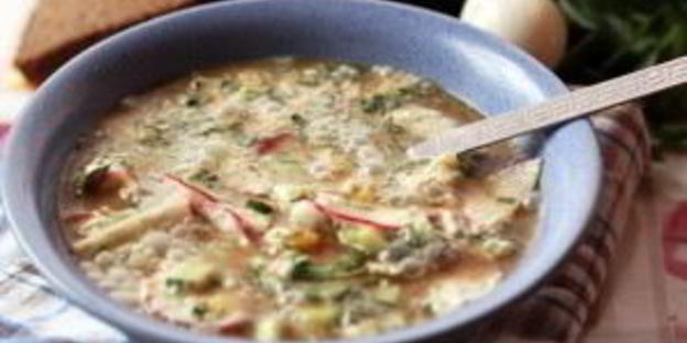 окрошка на минеральной воде