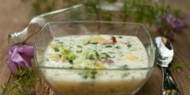 окрошка на сметане