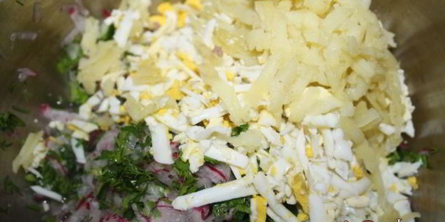 окрошка на терке