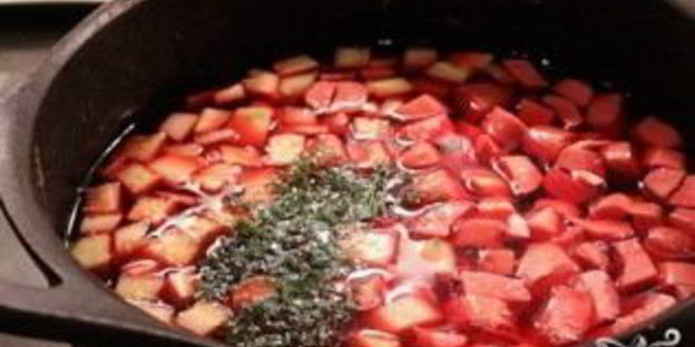 окрошка на воде