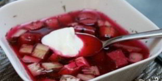 окрошка на воде