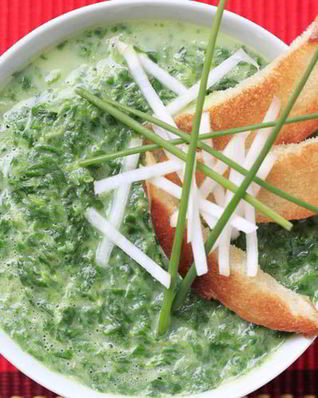 Окрошка по-армянски с гренками