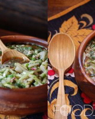 Окрошка постная