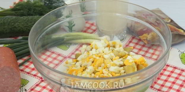 окрошка с горчицей