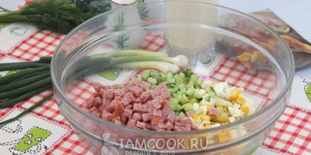 окрошка с горчицей