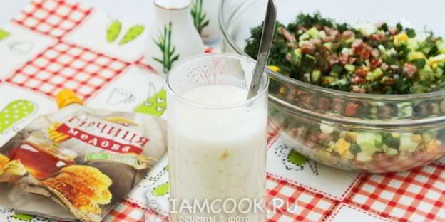 окрошка с горчицей