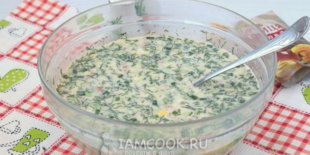 окрошка с горчицей