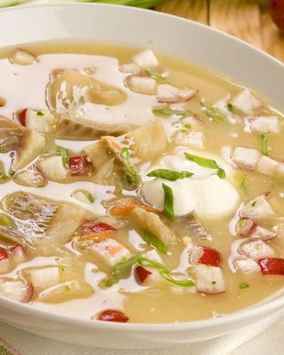 Окрошка с воблой