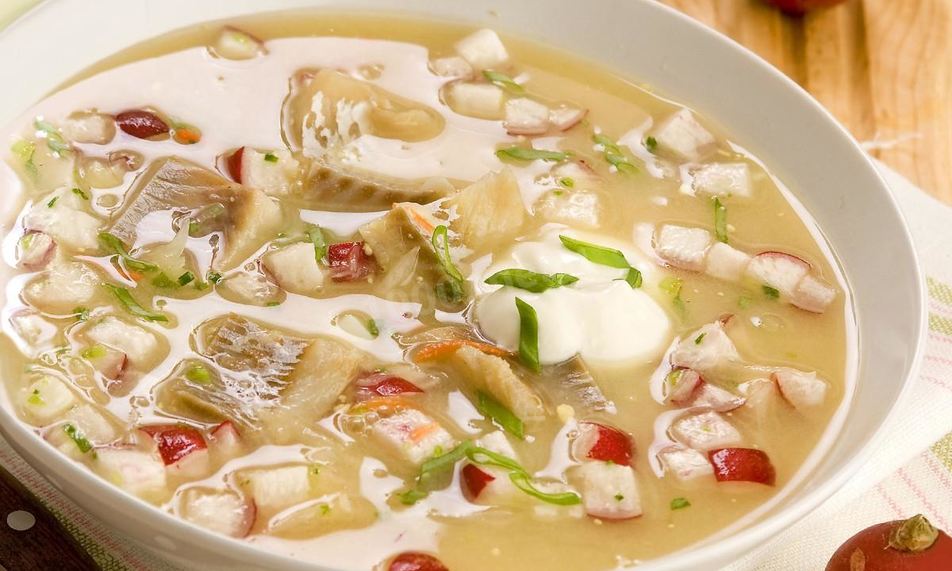 Рецепт окрошки с воблой