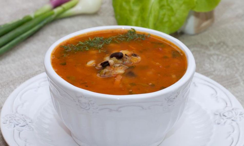 Рецепт острого супа с фасолью