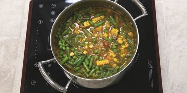 быстрый овощной суп с фаршем