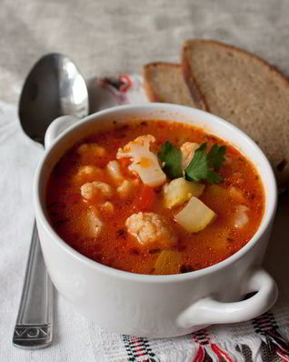 Быстрый овощной суп