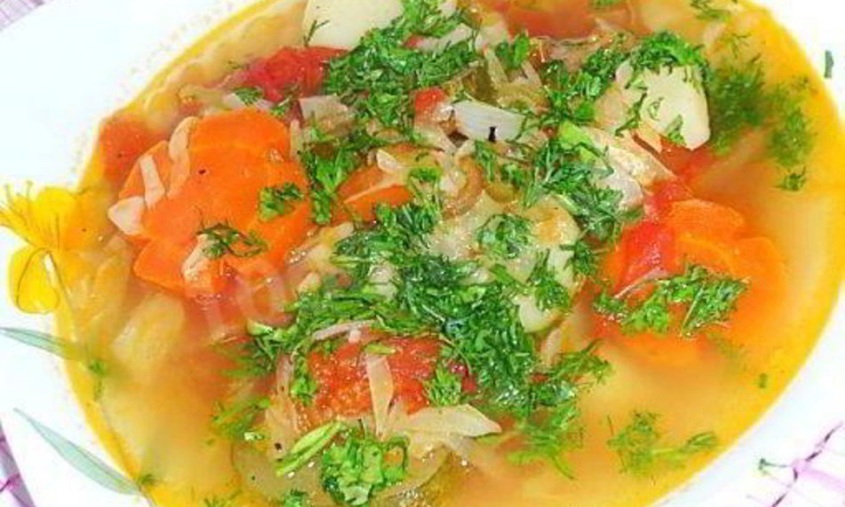 Рецепт дачного супа овощной