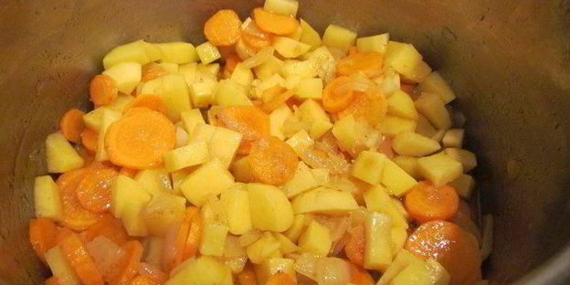 крем-суп сырно-овощной