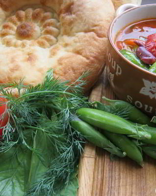 Минестроне на овощном бульоне