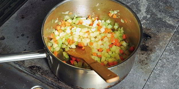 минестроне с дайконом и укропом