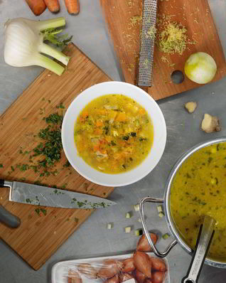 Минестроне с лаймом