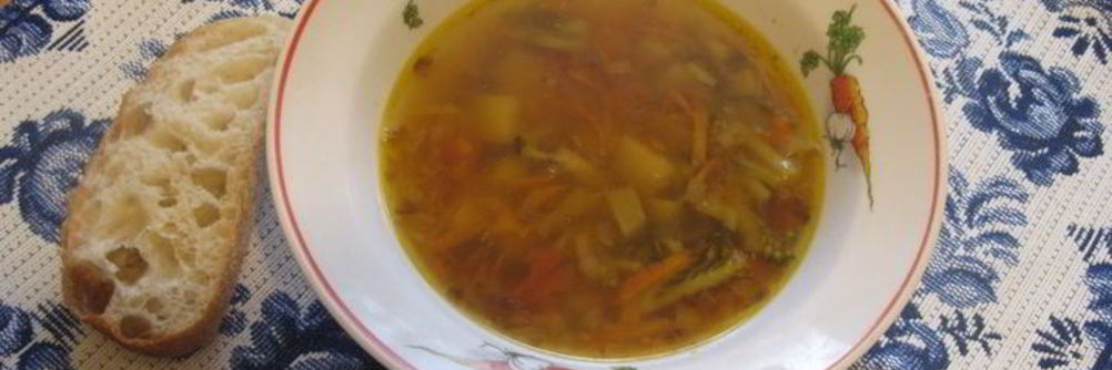 Овощной суп с брокколи