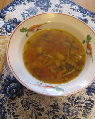 Овощной суп с брокколи