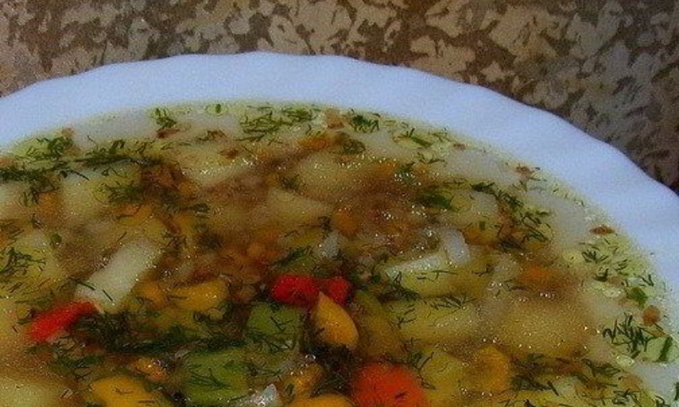 Рецепт овощного супа с гречневой крупой