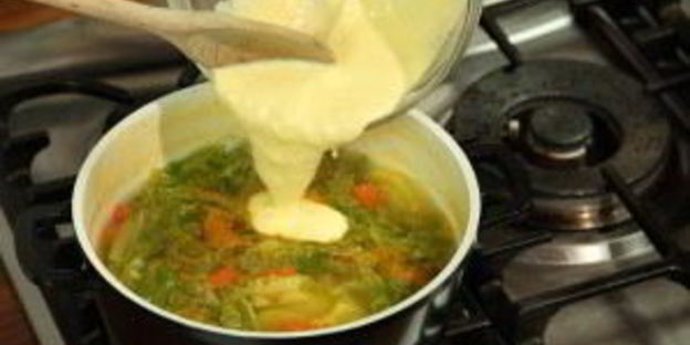 овощной суп с йогуртом