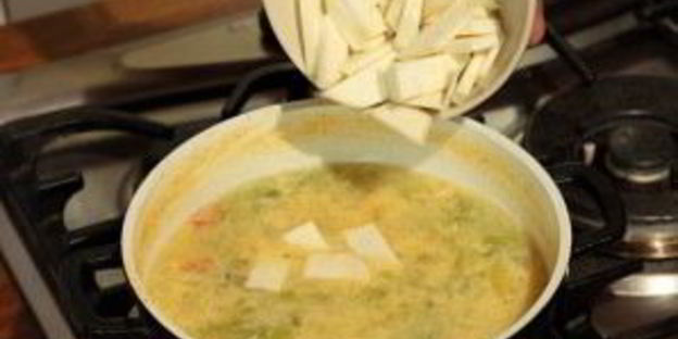 овощной суп с йогуртом