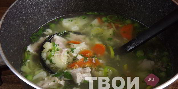 овощной суп с курицей