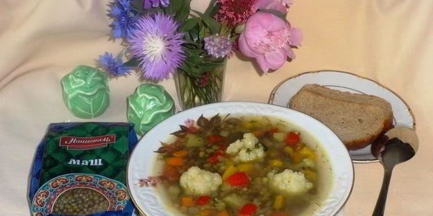 овощной суп с машем и цветной капустой