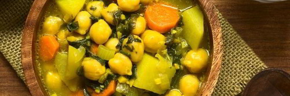 Овощной суп с нутом