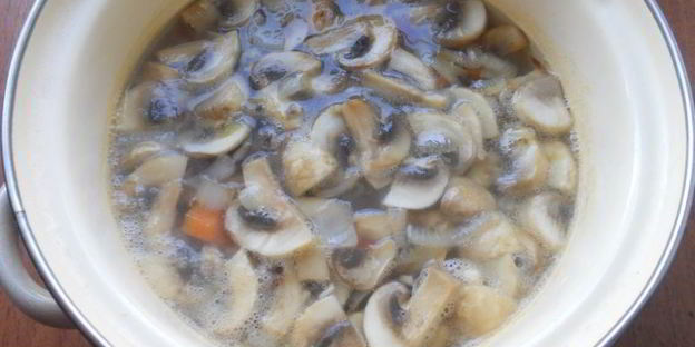 овощной суп с шампиньонами и вермишелью