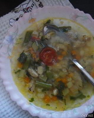 Суп Минестроне со звёздочками