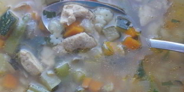 суп минестроне со звёздочками