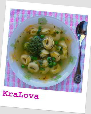 Суп овощной с тортеллини