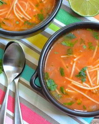 Суп овощной с вермишелью