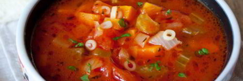 Томатный овощной суп