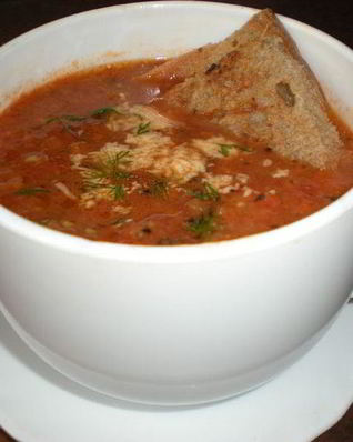 Уютный осенний супчик из запеченных овощей