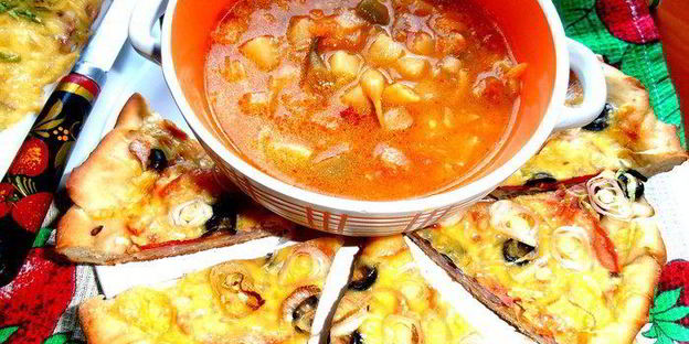 вегетарианский супчик минестроне