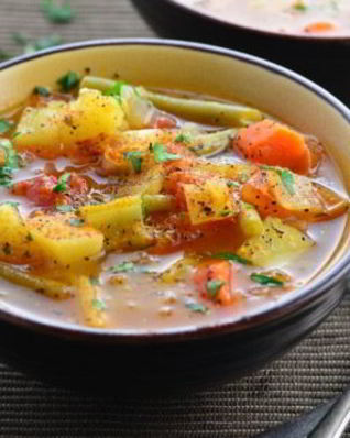 Вкусный овощной суп