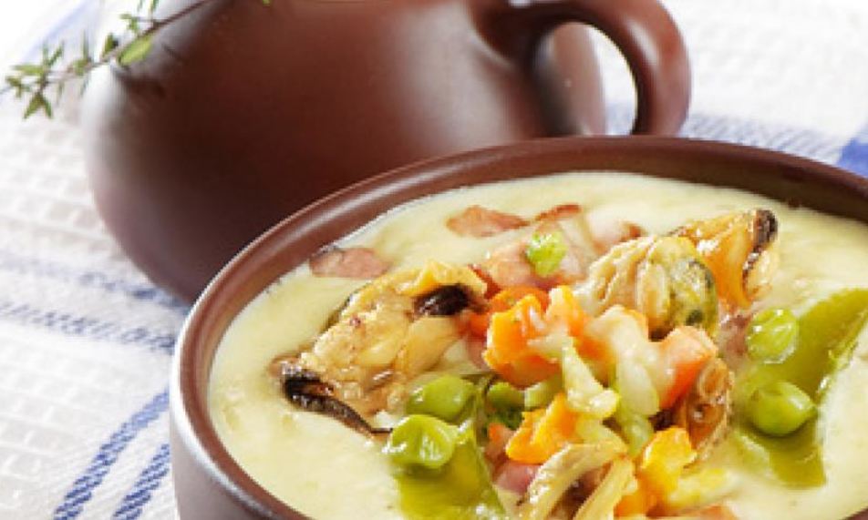 Рецепт английской похлебки из моллюсков